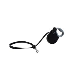 Paw-pet Adventures Alcott Adventure Retractable Leash - Black XSmall 25lb, 10 ft