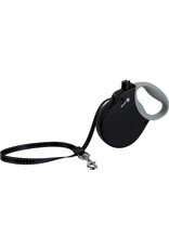 Paw-pet Adventures Alcott Adventure Retractable Leash - Black Med 65lb, 16ft