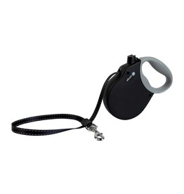 Paw-pet Adventures Alcott Adventure Retractable Leash - Black Med 65lb, 16ft