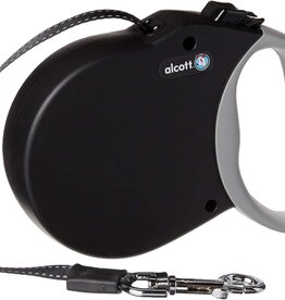 Paw-pet Adventures Alcott Adventure Retractable Leash - Black Small 45lb, 16ft