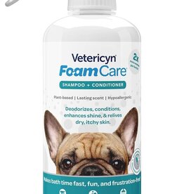 VETERICYN FoamCare Pet Shampoo Plus Conditioner 16oz  VETERICYN