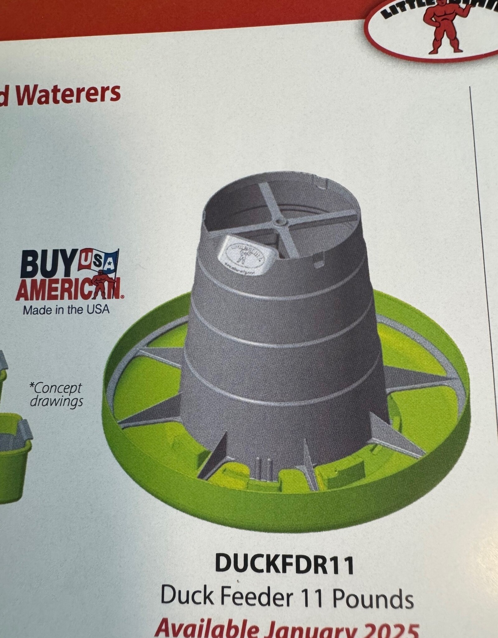 MILLER MFG CO Duck Feeder 11lb Little Giant