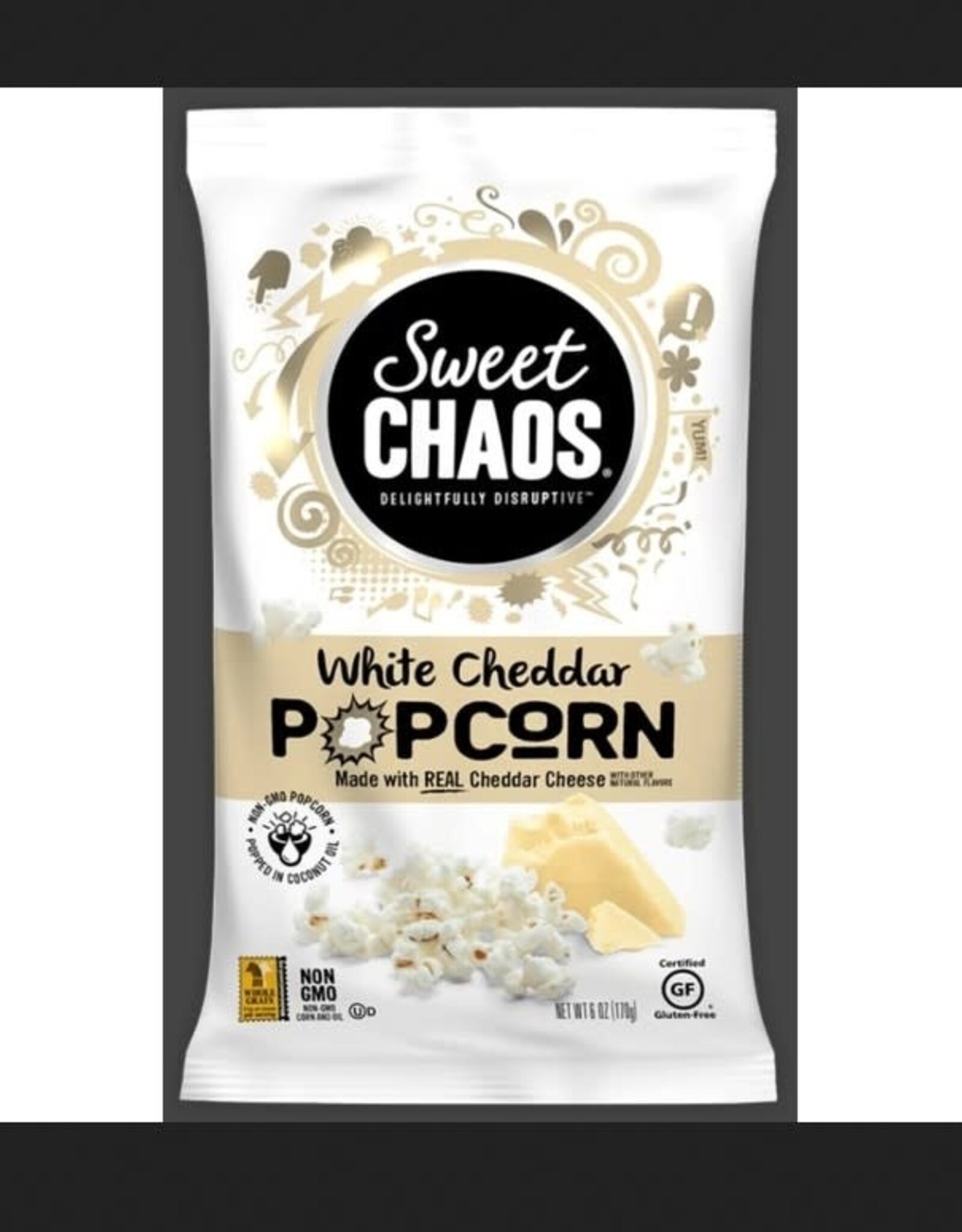 Kenny's Candy Sweet Chaos Popcorn White Cheddar 6oz