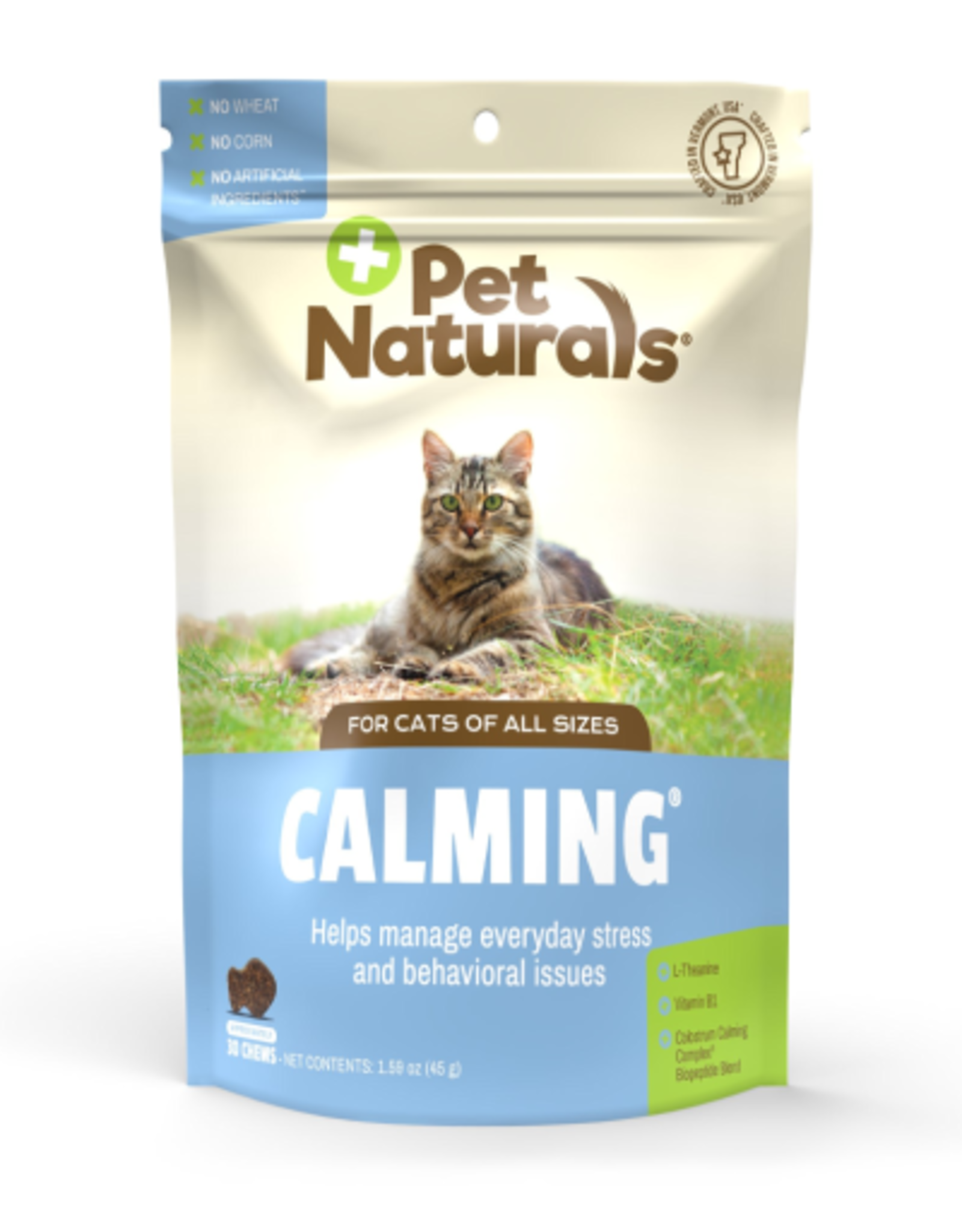 Pet Naturals Pet Naturals Calming for Cats  Behavior and Anxiety Support Treat  Chicken Liver Flavor  30 count