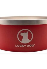 Lucky Dog Indulge Stainless Dog Bowl 40oz Red