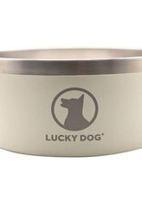 Lucky Dog Indulge Stainless Dog Bowl 100oz Sand