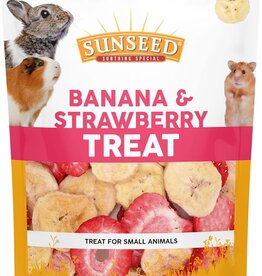 SUN SEED CO. INC. Sunseed Small Animal Treat Banana and Strawberry .7oz