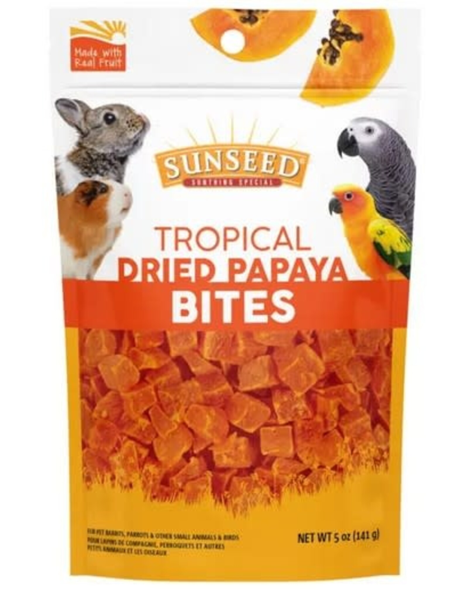 Vitakraft Sunseed Small Animal Treat Dried Papaya  5oz