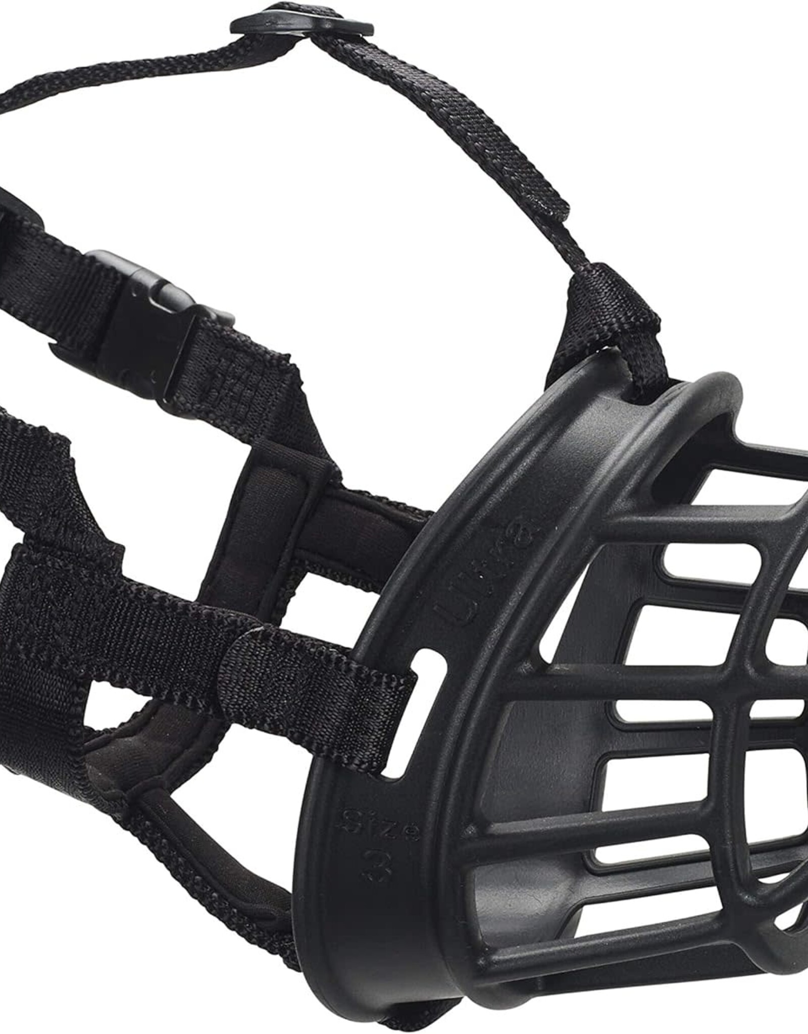 Company of Animals Baskerville Ultra Dog Muzzle - Safe Flexible Restraint with Adjustable Straps Size 3
