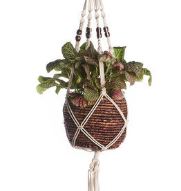Primitive Planters® Cotton Woven Plant Hanger  - 42in - Brown