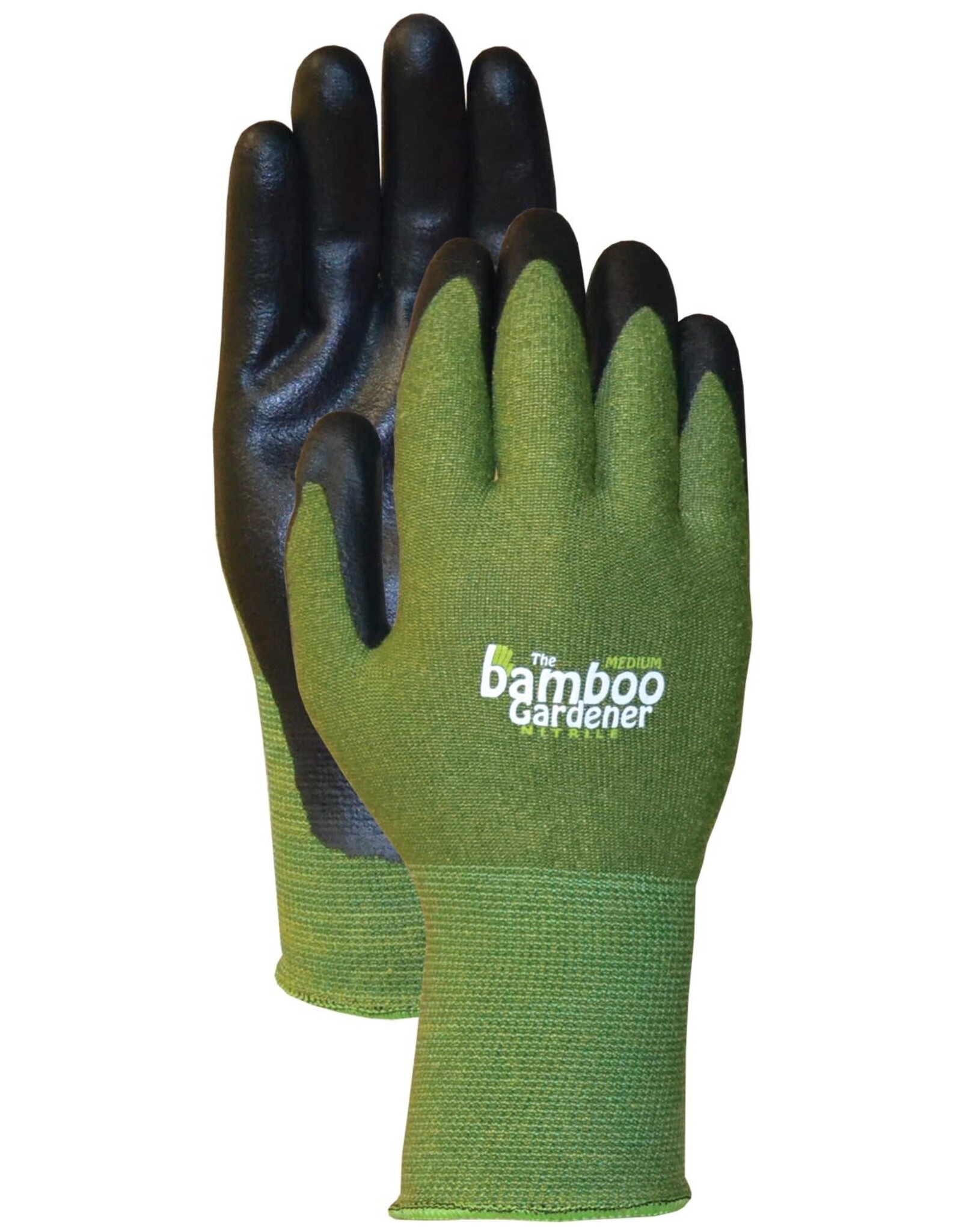 Bellingham® Bamboo Gardener™ Gloves  - Large - Nitrile Palm - Green