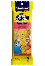 Vitakraft Vitakraft Crunch Sticks Parakeet Treat - Honey  Egg  and Apple- Pet Bird Treat Toy - Variety Pack