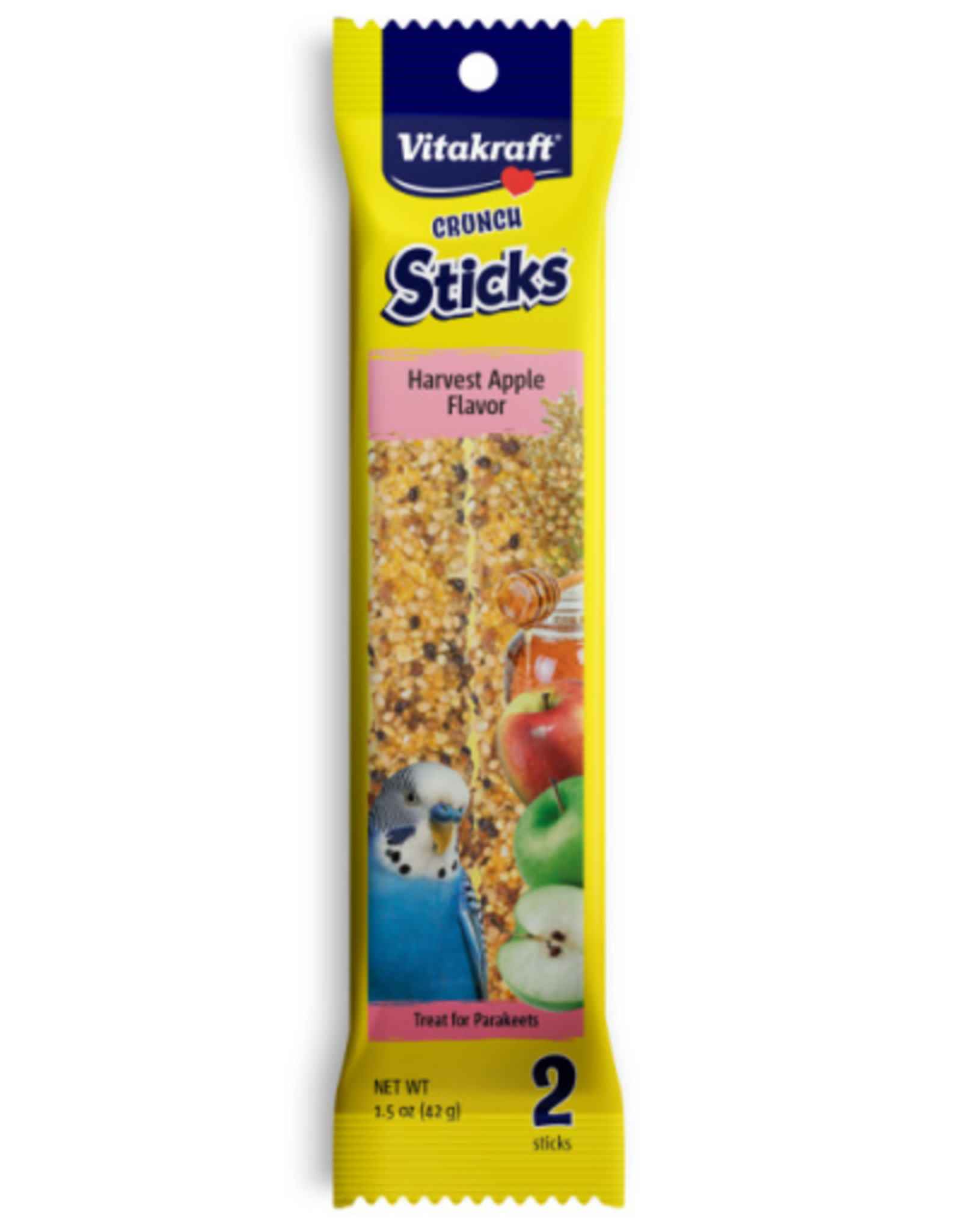 Vitakraft Vitakraft Crunch Sticks Harvest Apple Parakeet Treats  2 Pack