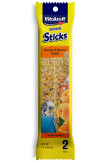 Vitakraft Vitakraft Crunch Sticks Parakeet Treat - Orange and Apricot - Pet Bird Treat Toy