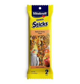 Vitakraft Vitakraft Crunch Sticks Apple & Honey Cockatiels Treats - 2 Pack