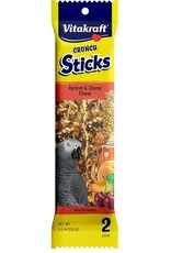 Vitakraft VK Parrot Crunch Sticks Apricot/Cherry 2/pk 5.5 oz