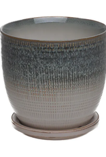 Beatrice Etched Planter 5.5" x 5", Ocean