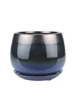 Cordelia Planter 5" x 4", Smoke Blue