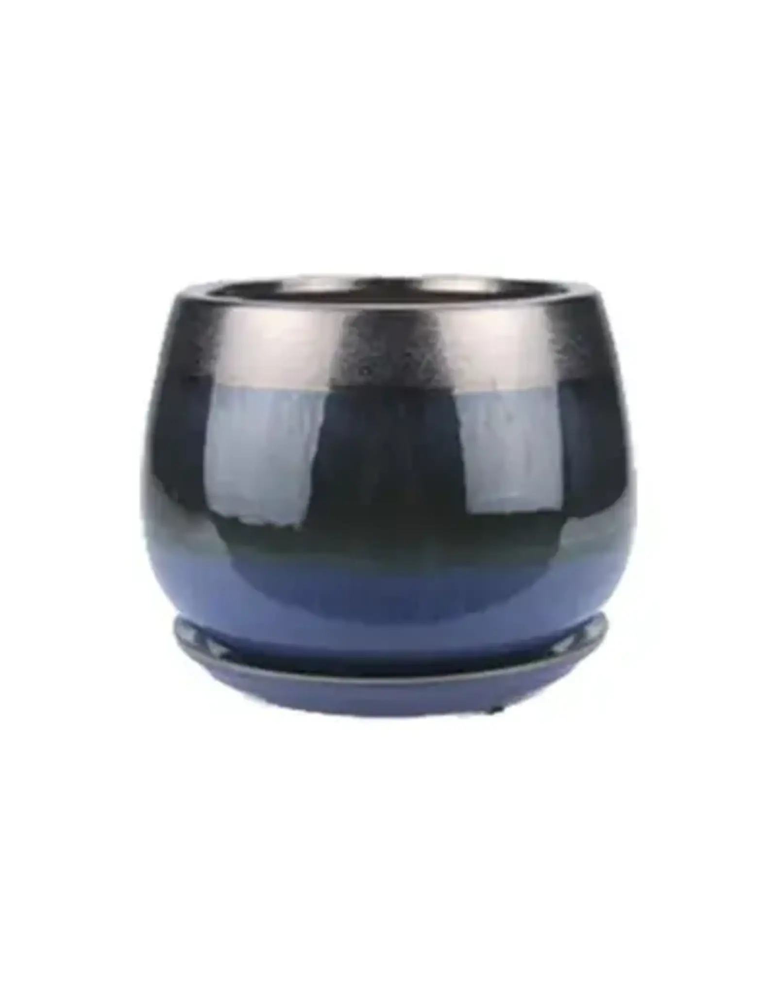 Cordelia Planter 5" x 4", Smoke Blue