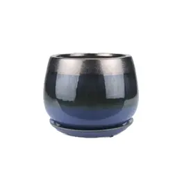 Cordelia Planter 5" x 4", Smoke Blue