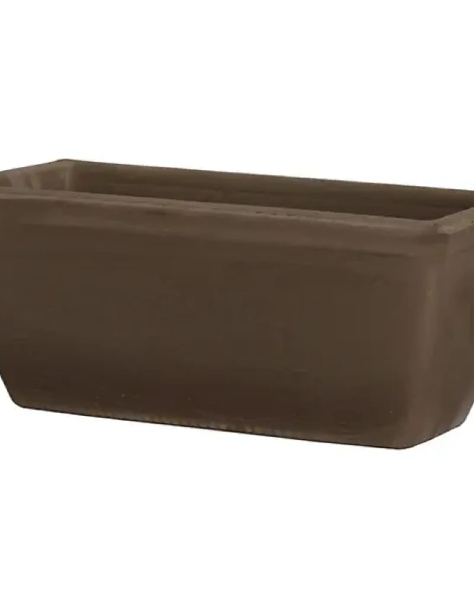 German Plain Window Box, 12.25" x 6.25" x 5.5", Basalt (Chocolate)