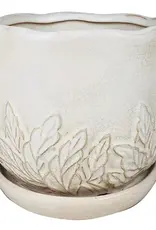 Sofia Planter, 7.25" x 6.25", White