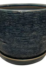 Naomi Planter, 8" x 6.75", Denim Blue
