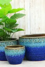 Seasponge Toga Planter Old Jade Blue 14.25x10.25