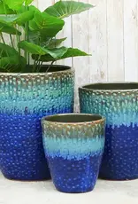 Seasponge Medium Egg Planter Old Jade Blue 12.5x14.25