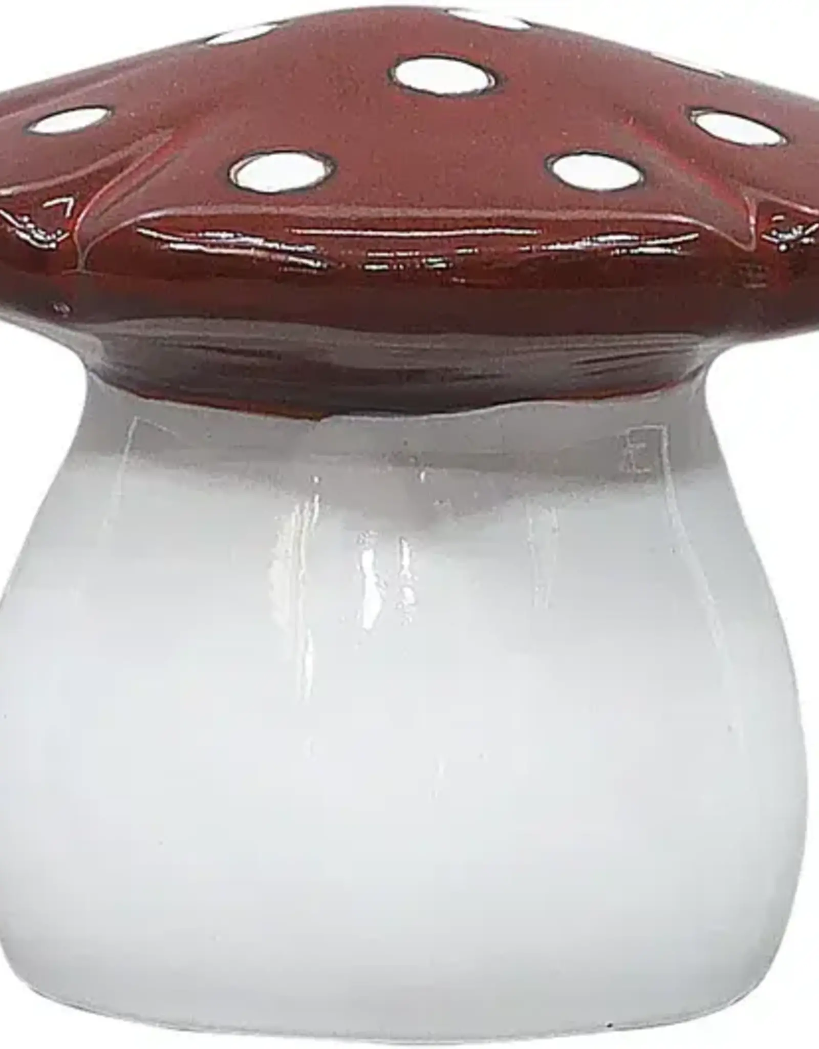Polka Dot Mushroom, 8.25" x 6.5", Red White