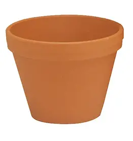 German Azalea Pot, 5" x 4", Terracotta