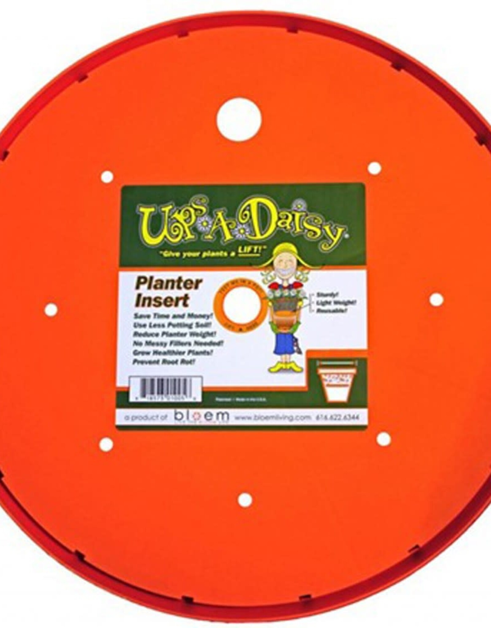 Bloem® Ups-A-Daisy Planter Insert  - 14in - Round - Orange