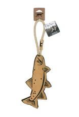 Tall Tails Tall Tail Leather Trout Natural Dog Toy 16 in