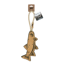 Tall Tails Tall Tail Leather Trout Natural Dog Toy 16 in