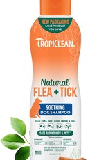 Tropiclean TropiClean Natural Soothing Flea and Tick Shampoo Treatment  Dogs 20oz