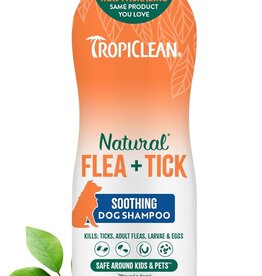 Tropiclean TropiClean Natural Soothing Flea and Tick Shampoo Treatment  Dogs 20oz