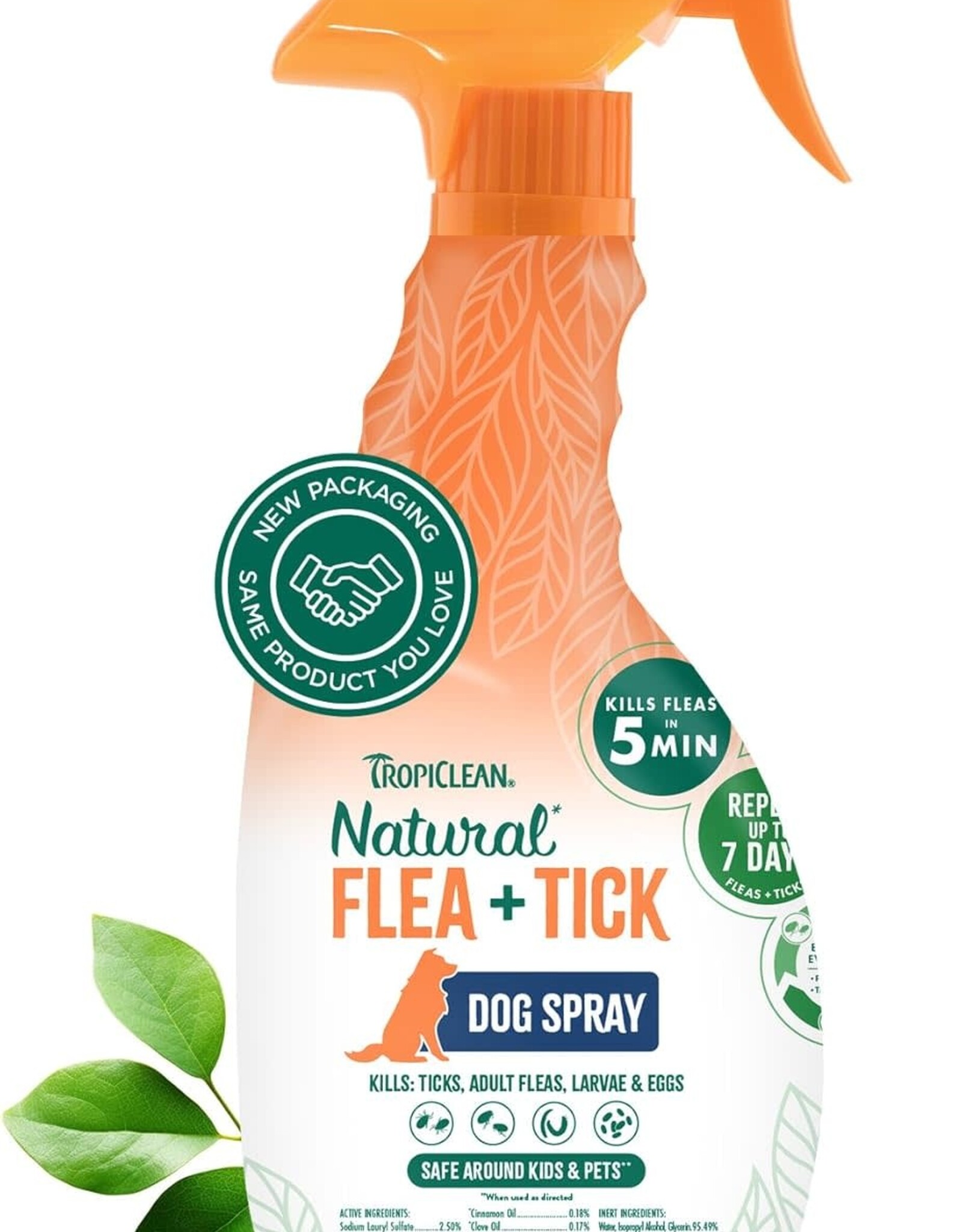 Tropiclean TropiClean Max Strength Natural Flea and Tick Treatment Spray for Dogs & Home 20oz