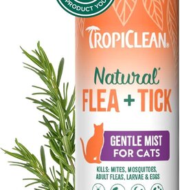 Tropiclean TropiClean Natural Cat Flea and Tick Treatment Spray, Continuous Gentle Mist, 14oz