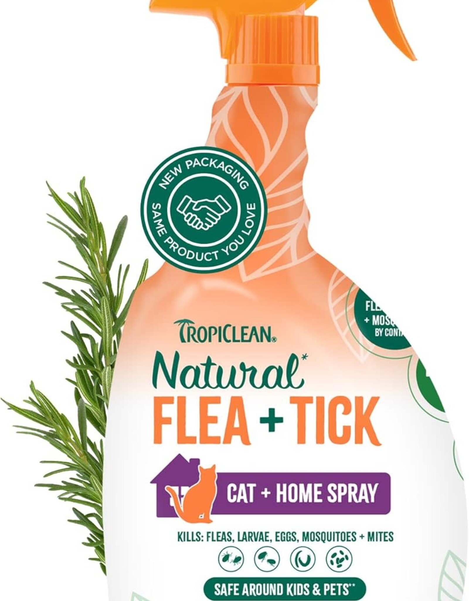 Tropiclean TropiClean Max Strength Natural Flea and Tick Treatment Spray for Cats & Home 32oz