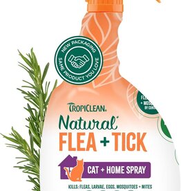Tropiclean TropiClean Max Strength Natural Flea and Tick Treatment Spray for Cats & Home 32oz