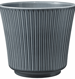 6.3″ Blue-Gray Ceramic Delphi Pot