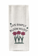 Tea Towel – Live Simply Bloom Wildly