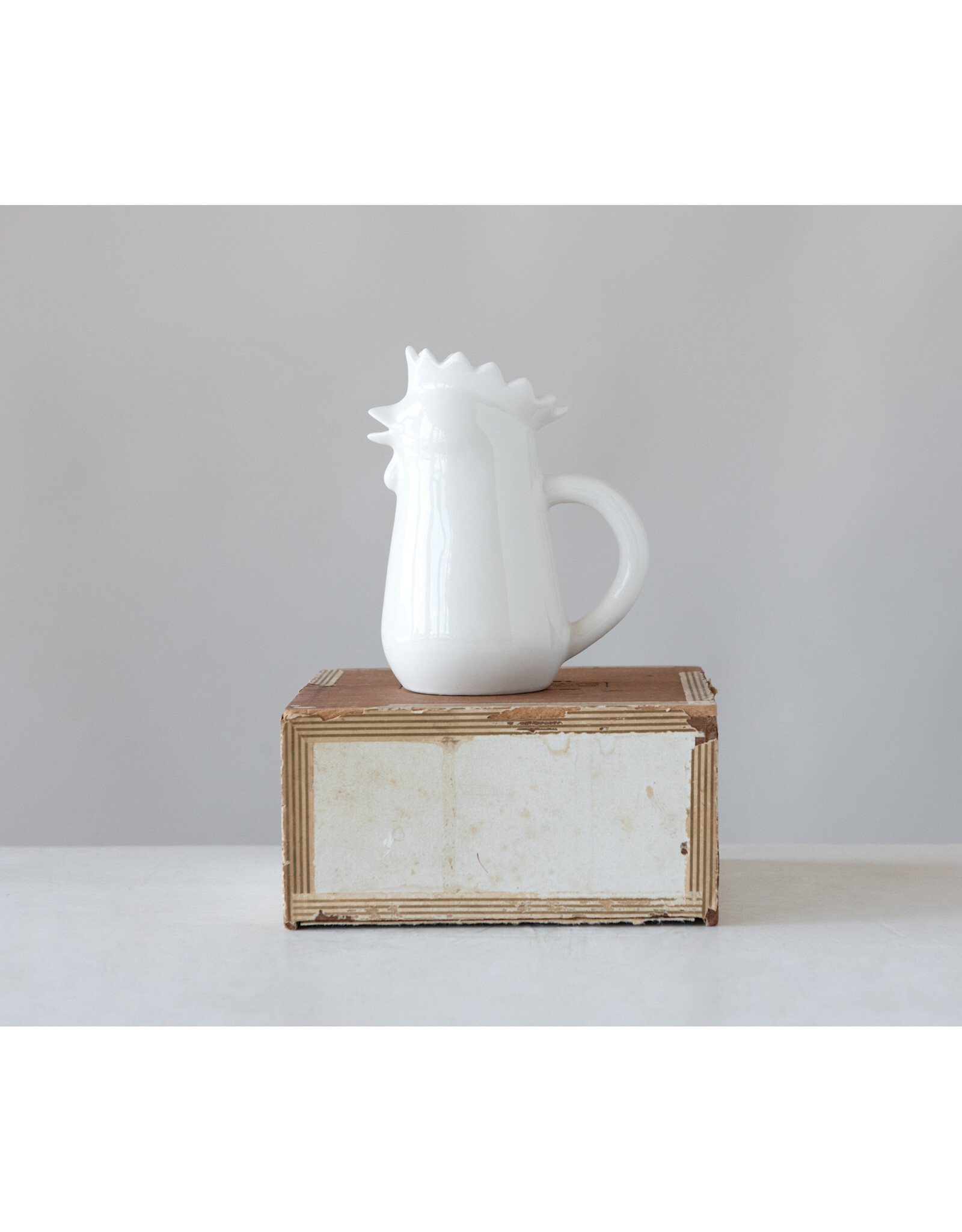Stoneware Chicken Creamer 12oz