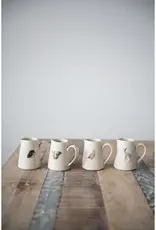 Hand-Painted Creamer with Forest Animal, 4 Styles 6oz