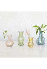 Debossed Glass Vases assorted