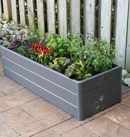 NuVue Products® Raised Garden Box  - 36.5in x 13in x 11.5in - Gray