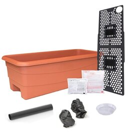 EarthBox® Junior™ Natural Garden Kit  - 23in L x 9.5in W x 7.25in H - Terra Cotta