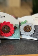 Itty Buggy Knit Headband w/Flower Small