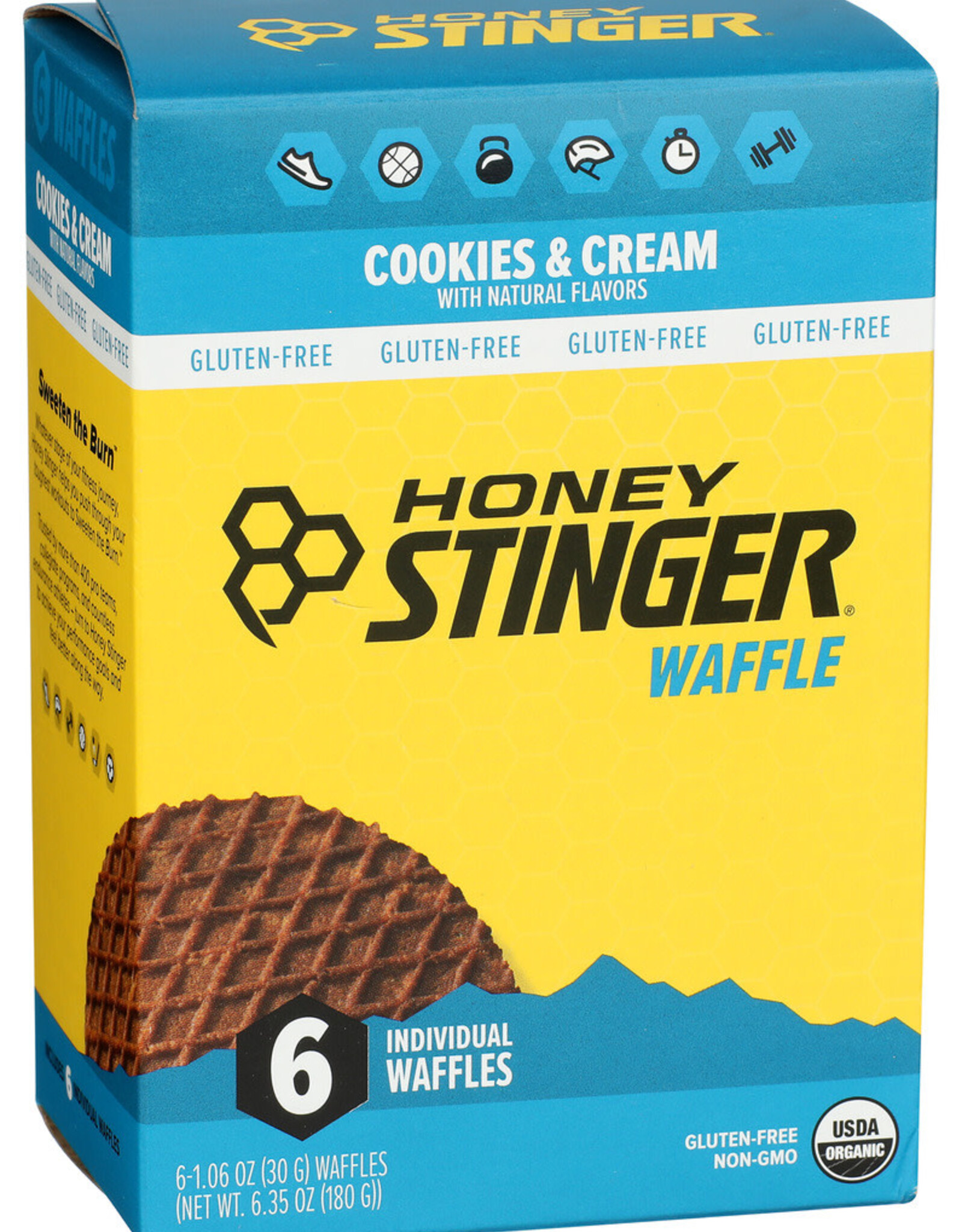 Honey Stinger, Gluten Free Cookies And Cream Waffle 1.06 oz