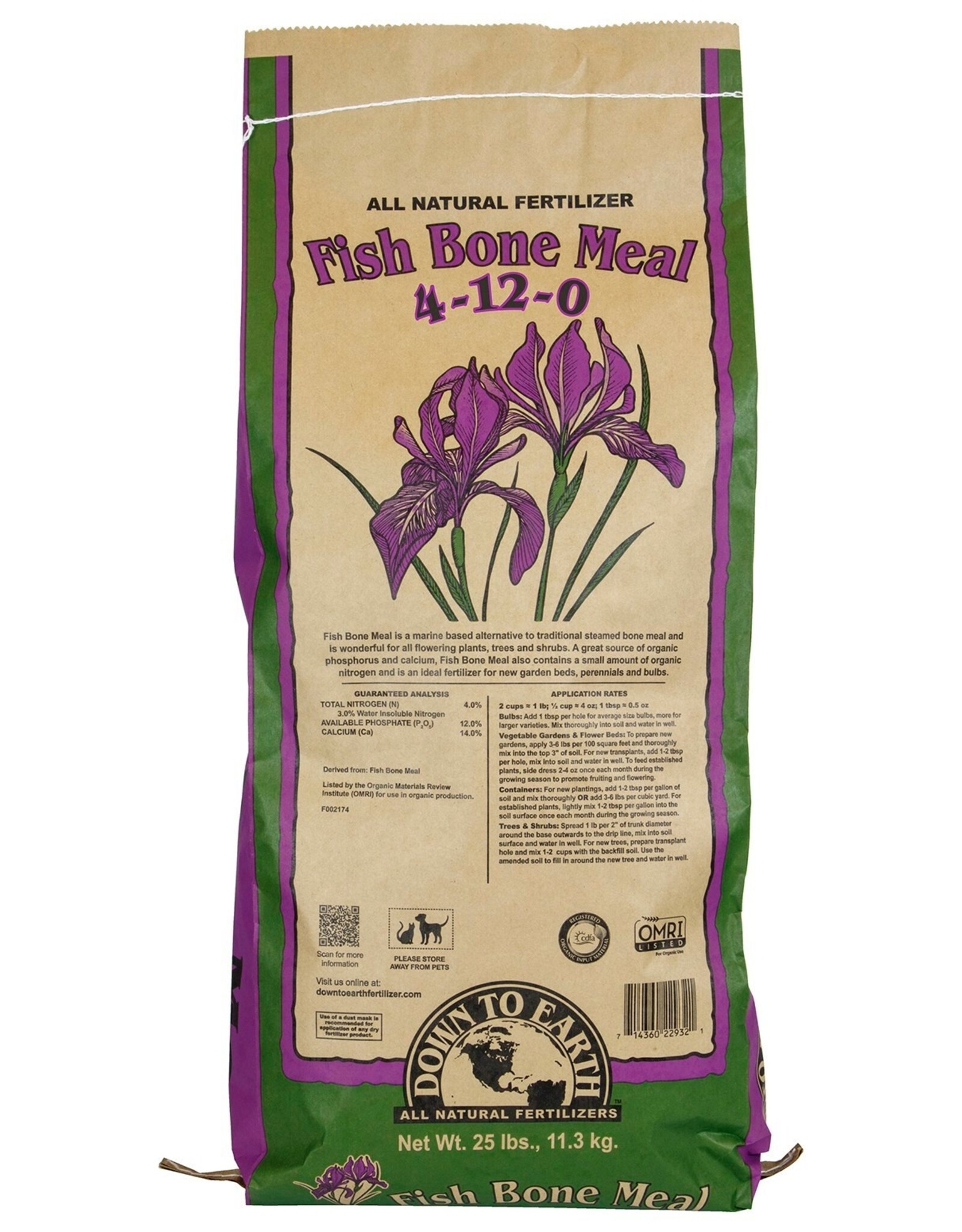 DTE™ Fish Bone Meal 4-12-0  - 25lb - OMRI Listed®